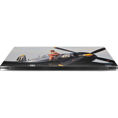1940s Navy Pin-Up Girl On Corsair Fighter Plane Dell XPS Skin